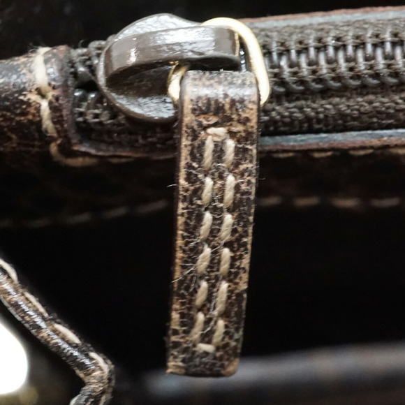 Gucci Zip Long GG Wallet Brown Bamboo Leather - Picture 10 of 12